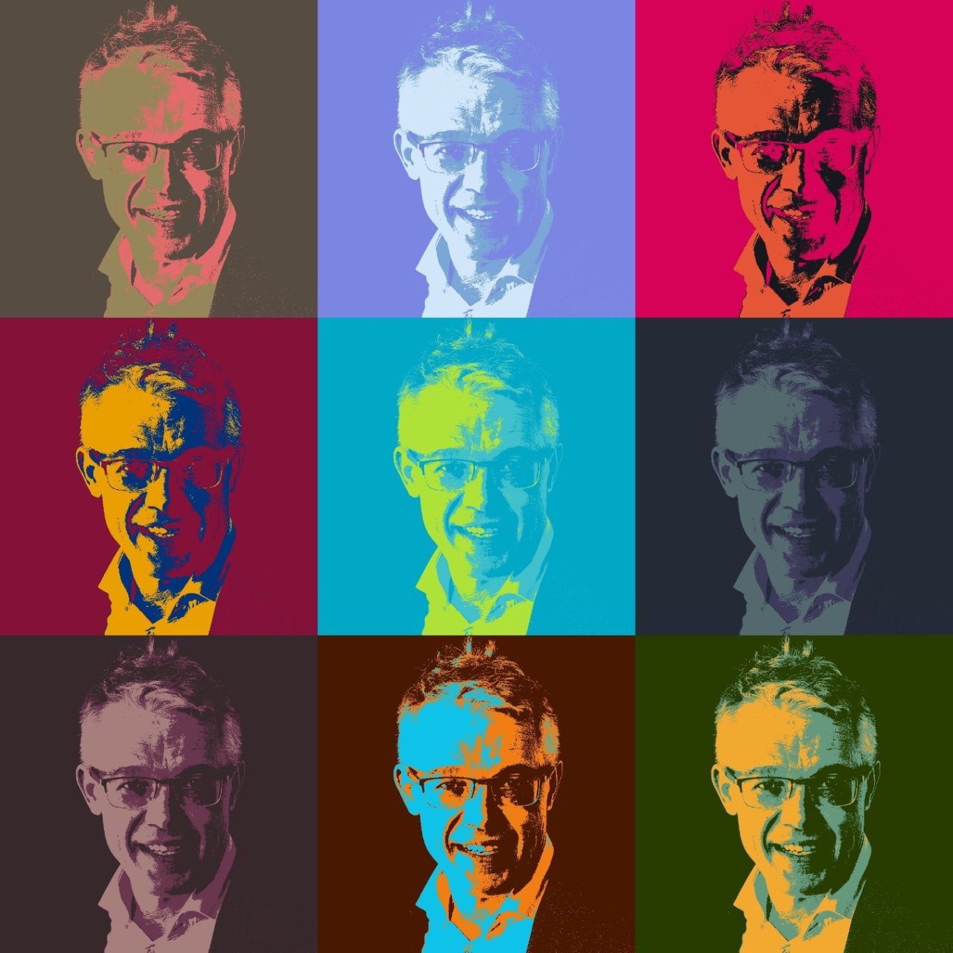 me&me Pop Art Foto des Unternehmeners